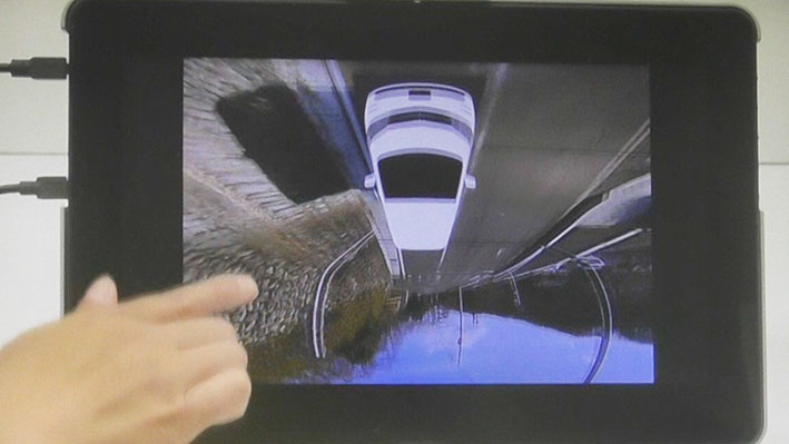 「走行中にドローン視点で自車の映像が見られるOKIの「フライングビュー」【運輸・交通システムEXPO2018】」の5枚目の画像