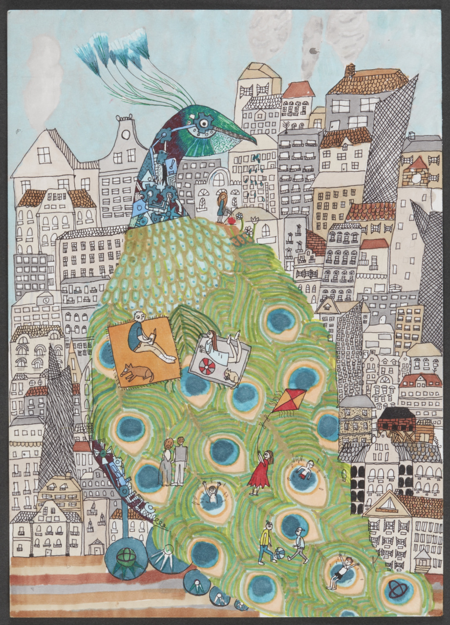 Architecture History Car Category 3 Gold 3 画像 こどもたちの作品から見えてくる未来は 第12回トヨタ夢のクルマアートコンテスト Clicccar Com