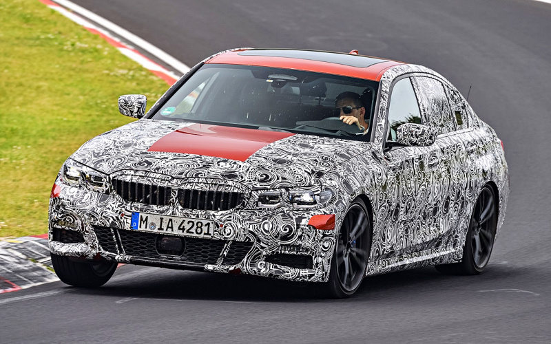 「新型BMW・3シリーズのデザインが丸わかり!?　BMWがマスキング姿のプロトタイプを公開」の1枚目の画像