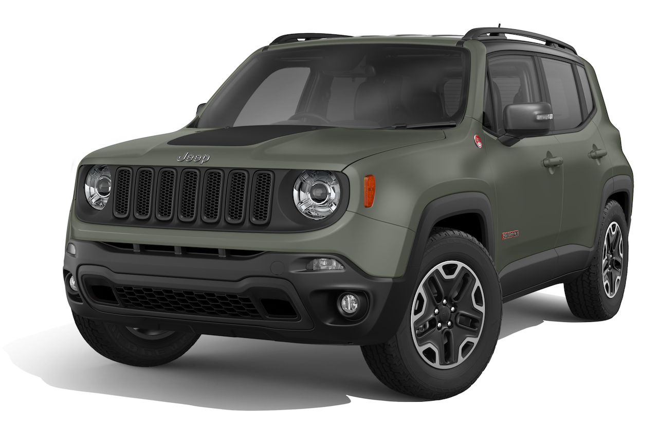 新車 専用色の マットグリーン にペイントされたジープ レネゲードの限定車 Renegade Matte Green が登場 Clicccar Com