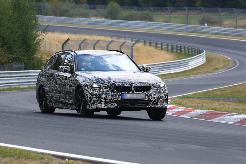 「BMW史上最強の直4搭載！3シリーズツーリング新型、ニュルで高速テストをスタート」の3枚目の画像