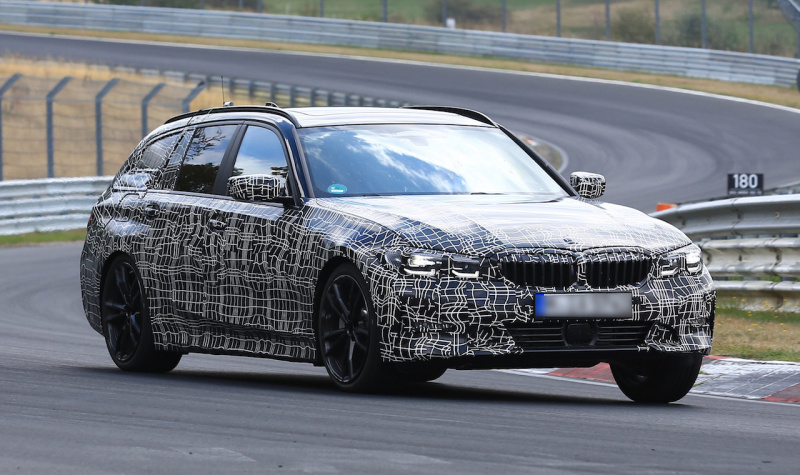 「BMW史上最強の直4搭載！3シリーズツーリング新型、ニュルで高速テストをスタート」の4枚目の画像