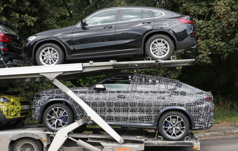 「BMW X6の次期型プロトタイプを輸送中に激写！「X4」との比較でサイズ感をチェック」の16枚目の画像