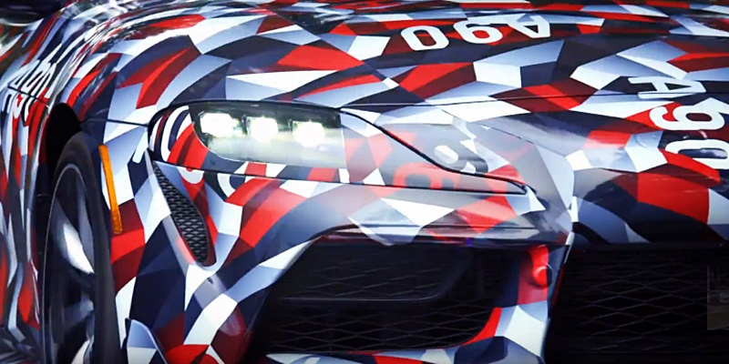 「新型「トヨタ・スープラ」の車体カモフラージュ作業が動画で公開！」の7枚目の画像