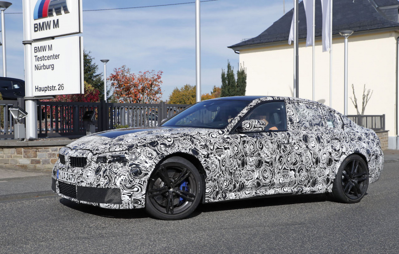 「新型BMW・M3市販型プロトタイプをついにスクープ！最高出力は500馬力へ」の3枚目の画像