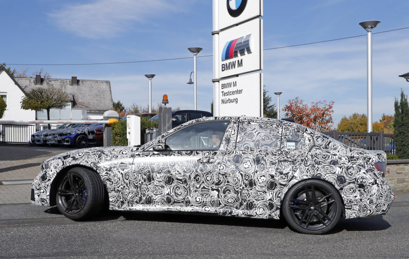 「新型BMW・M3市販型プロトタイプをついにスクープ！最高出力は500馬力へ」の5枚目の画像