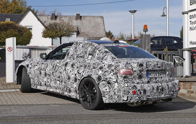 「新型BMW・M3市販型プロトタイプをついにスクープ！最高出力は500馬力へ」の6枚目の画像