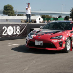 【東京モーターフェス2018】WRC最強マシン・ヤリスが衝撃のデモラン。ドライバーはもちろん、あの人！ - morizo_driving0703