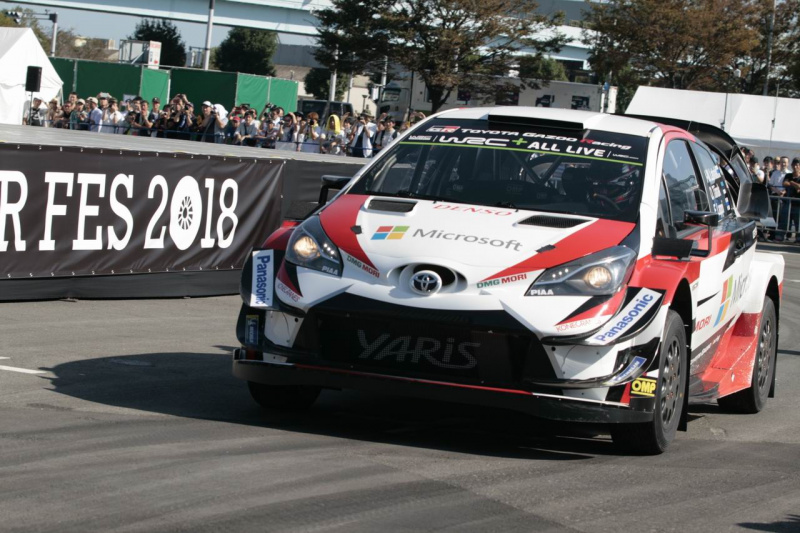 「【東京モーターフェス2018】WRC最強マシン・ヤリスが衝撃のデモラン。ドライバーはもちろん、あの人！」の17枚目の画像
