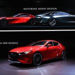 【東京オートサロン2019】新型Mazda 3（アクセラ）を日本初公開。CX-8、CX-5、ロードスターの用品装着車も出展 - P1J16204s