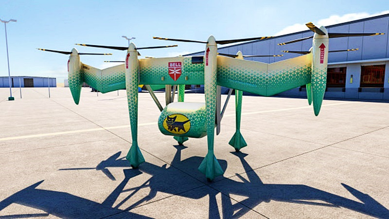 「「空飛ぶクロネコ」サービスを2025年までに実現！ ヤマト運輸がベル社とeVTOLを共同開発」の1枚目の画像