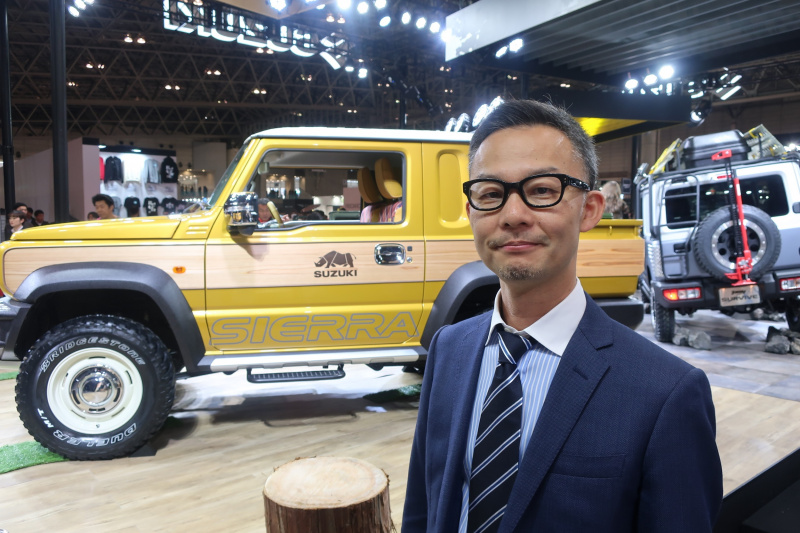 「【東京オートサロン2019】メーカー系デザイナーに突撃インタビュー。「ジムニー・シエラ PICK UP STYLE」は大人の趣味を満たすホビー感覚」の5枚目の画像