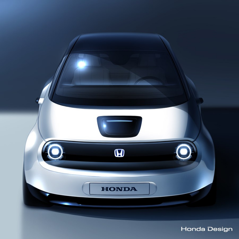 「ホンダがジュネーブショー2019で公開予定の新型EVのインパネを先行公開」の1枚目の画像