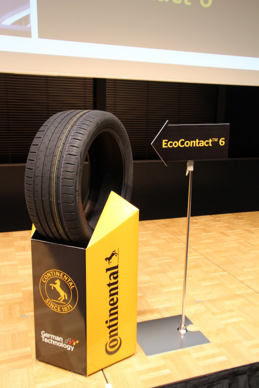 「コンチネンタルの第6世代の最新タイヤ「EcoContact 6」は、エコタイヤでありながらハイパフォーマンスを実現」の2枚目の画像