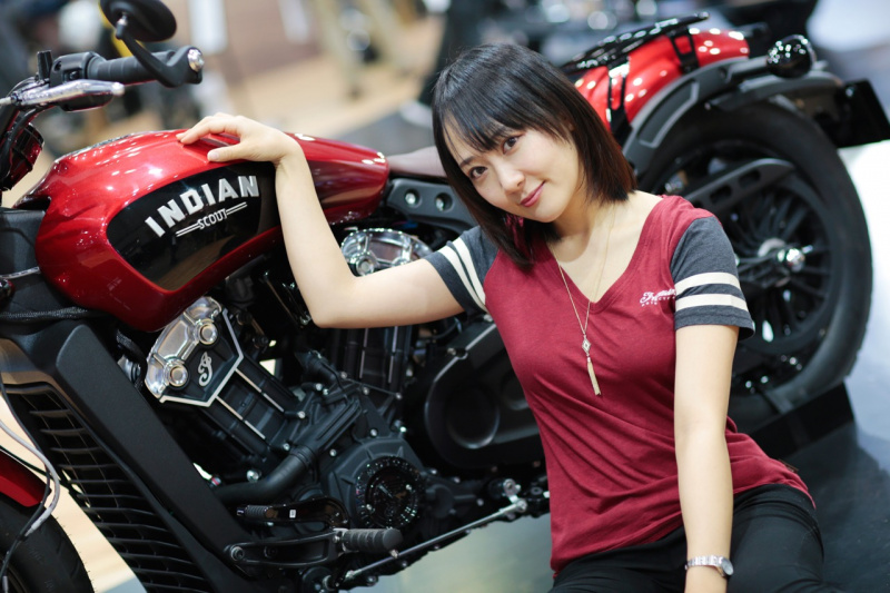 「理想のバイク女子見つけた！@インディアン モーターサイクル【東京モーターサイクルショー2019美女めぐり その1】」の12枚目の画像