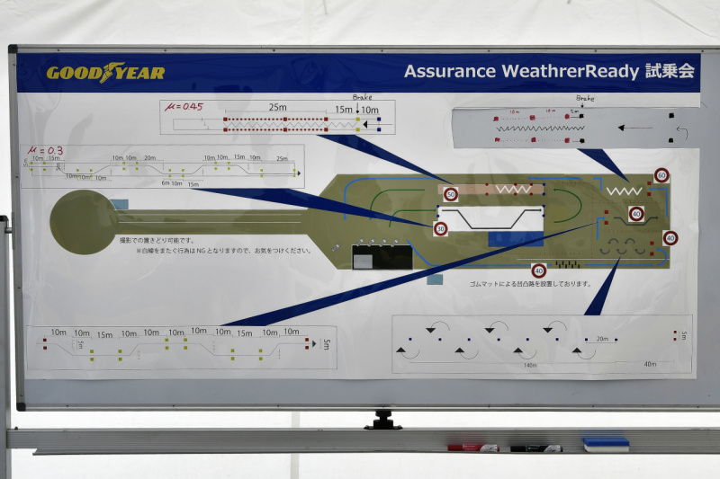 「「グッドイヤー アシュアランス・ウェザーレディ」はサマータイヤに近いウェット性能を確認！【GOODYEAR Assurance WeatherReadyテストコース試乗】」の3枚目の画像