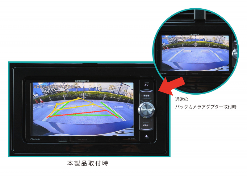 トヨタ車、ホンダ車に対応するバックカメラの変換アダプターが発売。純正ナビでもガイド線が表示可能に