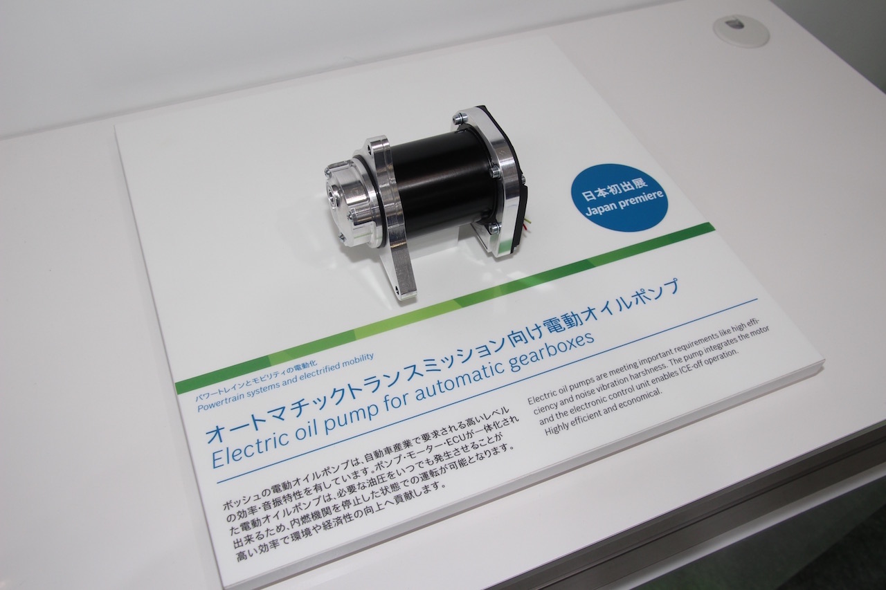 燃費向上に寄与するボッシュの トランスミッション用電動オイルポンプ が日本初公開 人とくるまのテクノロジー展19 横浜 Clicccar Com
