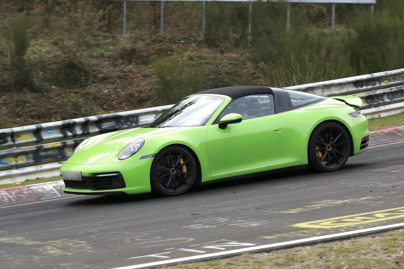 「ポルシェ・911タルガの新型がフルヌードで出現…デビューは9月か？」の14枚目の画像