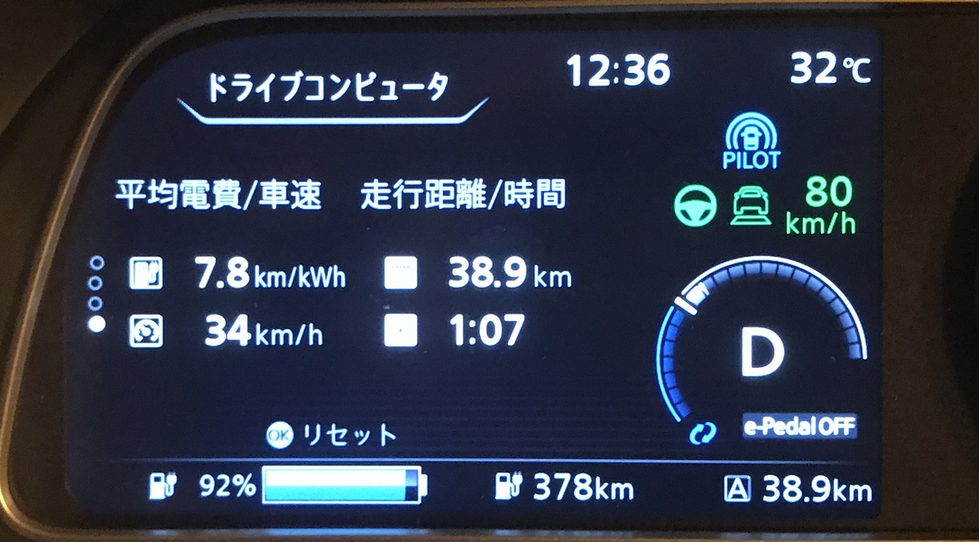 日産リーフe の Wltc走行距離458km 本当に走るのかテストしてみました Clicccar Com