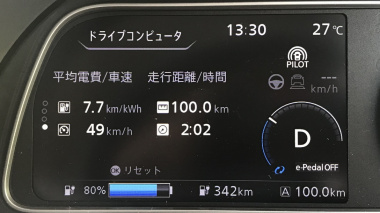 日産リーフe の Wltc走行距離458km 本当に走るのかテストしてみました Clicccar Com