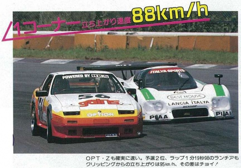 「85年の富士500マイルレース、OPT・トラスト・RE雨宮…3車3様それぞれのレース模様【OPTION 1985年10月号よりその4】」の1枚目の画像