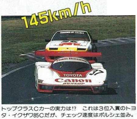 「85年の富士500マイルレース、OPT・トラスト・RE雨宮…3車3様それぞれのレース模様【OPTION 1985年10月号よりその4】」の3枚目の画像