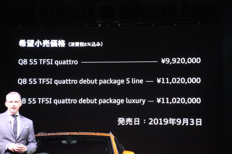 「クロスオーバーSUVのアウディQ8が新登場。全車48Vマイルドハイブリッドシステム搭載で、価格は9,920,000円〜」の14枚目の画像