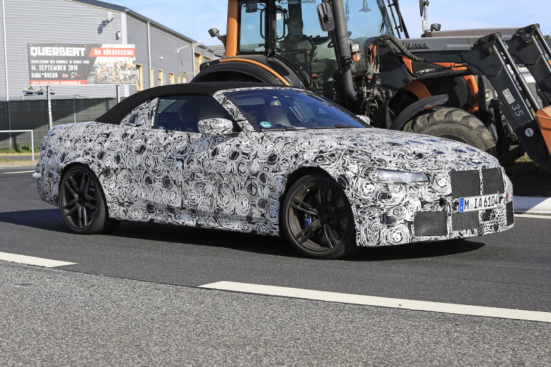 「ついに500馬力の大台に到達？　BMW 4シリーズカブリオレ、最強モデルの「M4」開発車両が出現」の3枚目の画像
