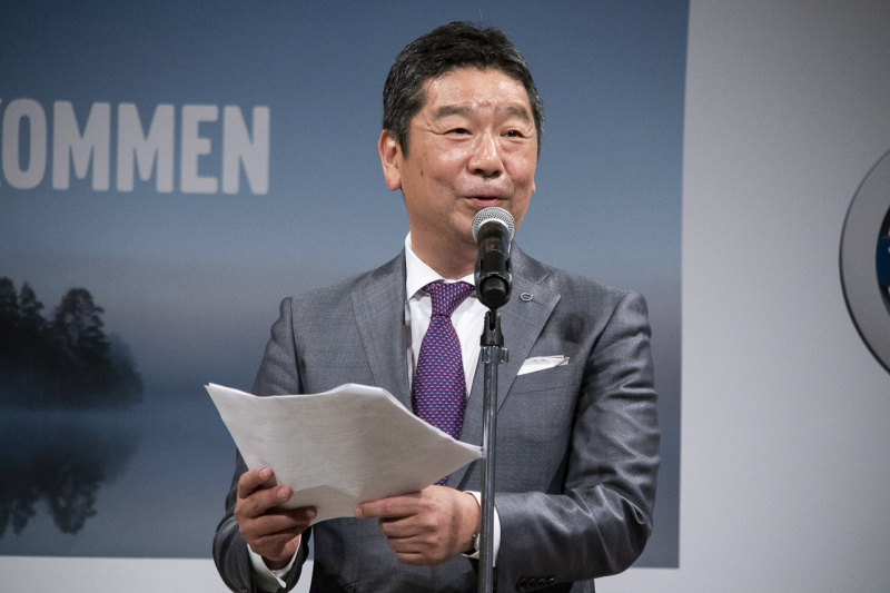 ボルボセールスコンテストで木村社長挨拶