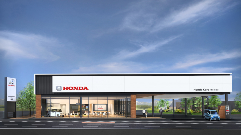 「ウッド調を取り入れて居心地良さをアップ。ホンダの販売店舗が来年6月から「Honda Dealer Concept 2.0」に生まれ変わる」の1枚目の画像