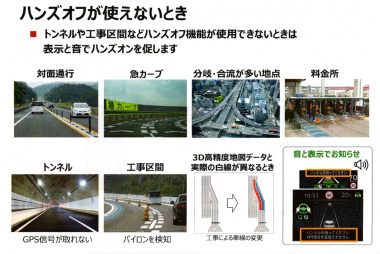 スカイラインHV　プロパイロット不作動条件