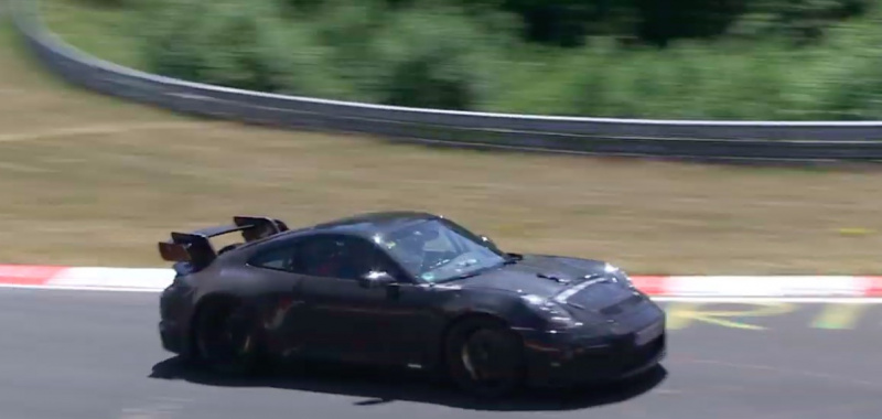 「フラット6サウンド高らかに疾走。「新型ポルシェ 911 GT3」のニュル高速テストを撮った！」の3枚目の画像