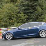 「次に狙うはランボルギーニ」テスラ モデルS、非公式にニュルEVセダン最速記録更新 - Tesla Nürburgring Blue 8