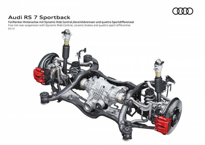 「Audi RS 7 Sportback、4.0 TFSIと48Vマイルドハイブリッドが初公開【フランクフルトモーターショー2019】」の16枚目の画像