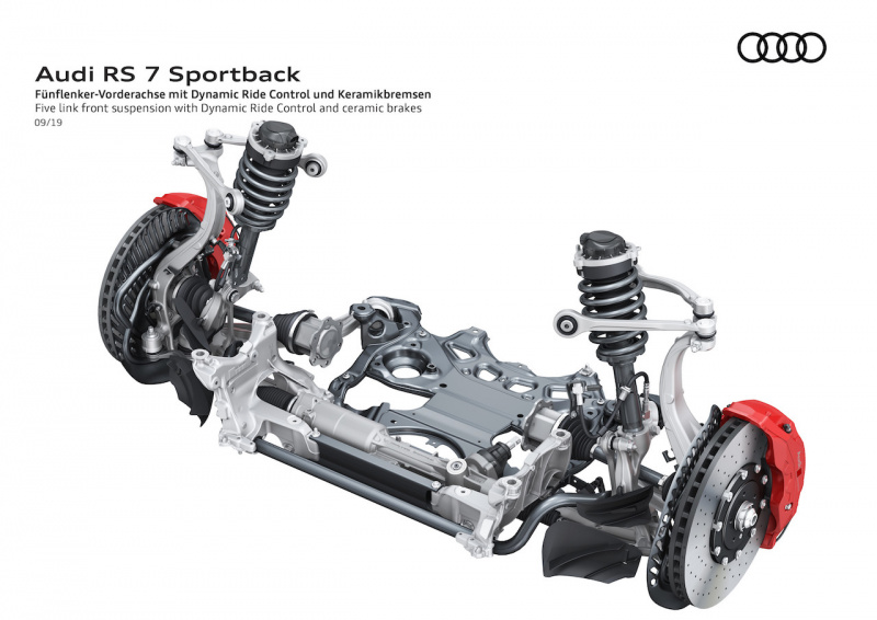 「Audi RS 7 Sportback、4.0 TFSIと48Vマイルドハイブリッドが初公開【フランクフルトモーターショー2019】」の15枚目の画像