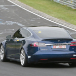 「次に狙うはランボルギーニ」テスラ モデルS、非公式にニュルEVセダン最速記録更新 - Tesla Nürburgring Blue 13