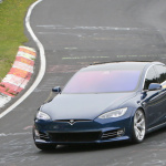 「次に狙うはランボルギーニ」テスラ モデルS、非公式にニュルEVセダン最速記録更新 - Tesla Nürburgring Blue 3