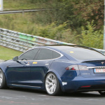 「次に狙うはランボルギーニ」テスラ モデルS、非公式にニュルEVセダン最速記録更新 - Tesla Nürburgring Blue 10