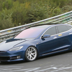 「次に狙うはランボルギーニ」テスラ モデルS、非公式にニュルEVセダン最速記録更新 - Tesla Nürburgring Blue 5