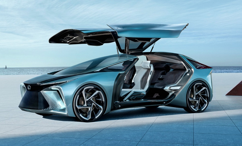 「レクサスが将来のEVを示唆するコンセプトカーを公開。自動運転で航続距離は500kmに【東京モーターショー2019】」の8枚目の画像