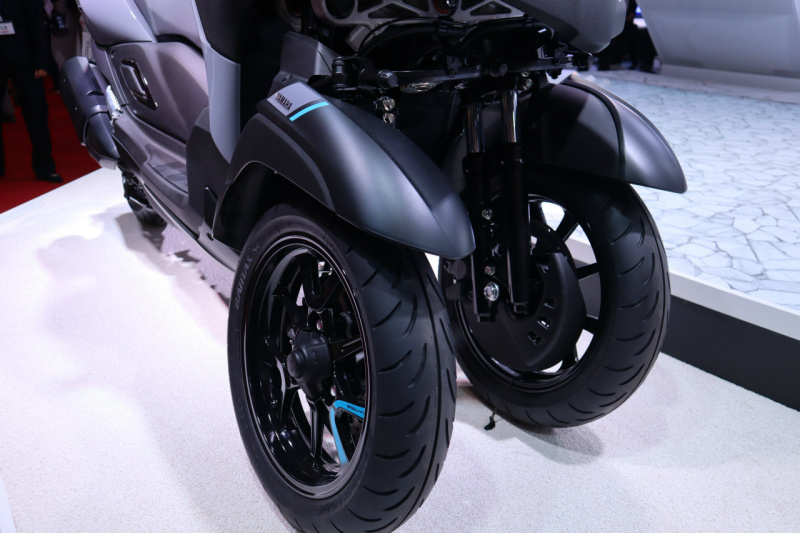 「ミドルクラスの3輪スクーター、ヤマハ・トリシティ300は専用設計のLMWを採用【東京モーターショー2019】」の3枚目の画像