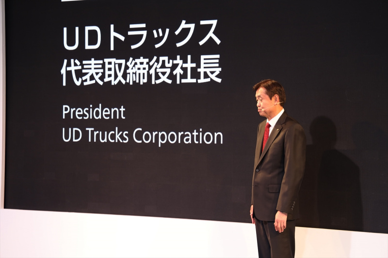 「UDトラックスがレベル4自動運転のコンセプトトラックと場内EV走行可能なハイブリッドモデルの実験車両を公開【東京モーターショー2019】」の2枚目の画像