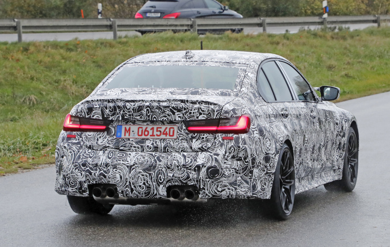 「巨大グリルをチラッ！ 新型BMW M3、いよいよ最終デザインに接近」の9枚目の画像