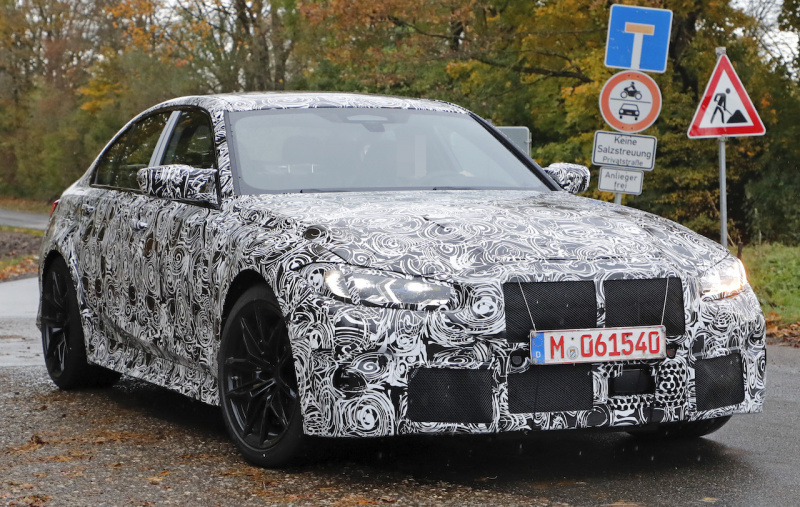 「巨大グリルをチラッ！ 新型BMW M3、いよいよ最終デザインに接近」の2枚目の画像