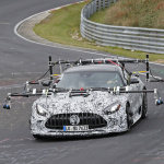 センサー付けすぎの驚愕スタイル！　メルセデス AMG GT Rブラックシリーズ開発車両をキャッチ - Mercedes AMG Black Series test 1