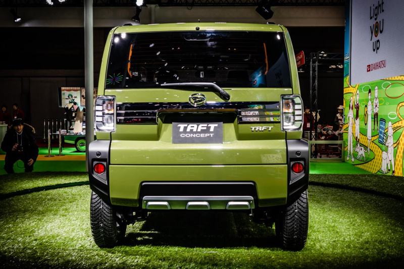「ダイハツの新型軽SUV「TAFT（タフト）コンセプト」は、スズキ・ハスラーよりも低さと四角さが際立つ！【東京オートサロン2020】」の5枚目の画像