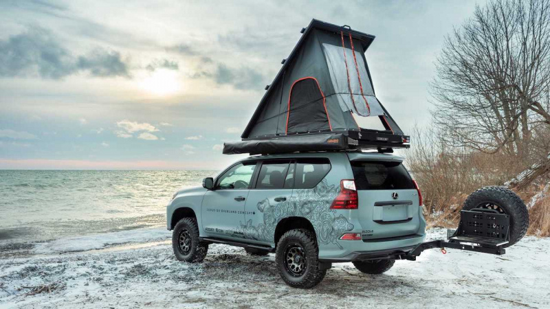 「ルーフトップテントを搭載！　レクサス GXの豪華キャンプ仕様「オーバーランド コンセプト」が世界初公開」の8枚目の画像