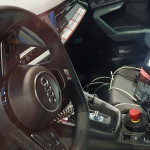 まるでランボルギーニ!?　アウディS3次期型の刷新されたコックピットを激写 - Audi S3 7