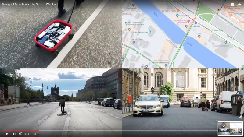 「Googleマップ上で渋滞を作り出すには、徒歩でも可能だった！【動画】」の2枚目の画像